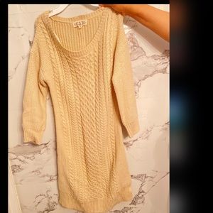 Cream  colored crochets dress